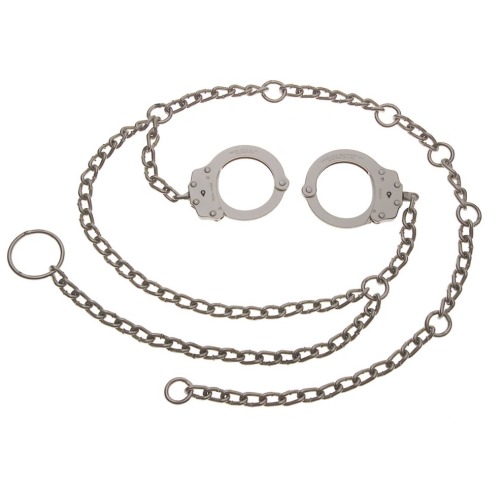 peerless model 7002c waist chain handcuffs at hip