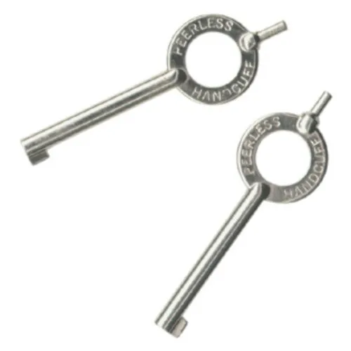 peerless standard handcuff key nickel